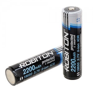 Аккумулятор ROBITON 18650 Li-ion 2200mAh с защитой