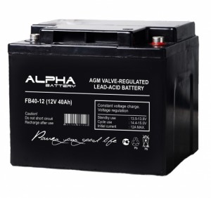 Аккумулятор ALPHA BATTERY FB 40-12 (12V 40Ah)