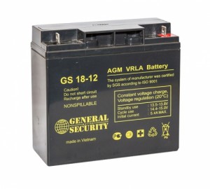 Аккумулятор General Security GS 18-12 (12V 18Ah)