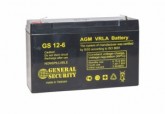 Аккумулятор General Security GS 12-6 (6V 12Ah)