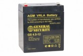 Аккумулятор General Security GS 4,5-12 (12V 4,5Ah)